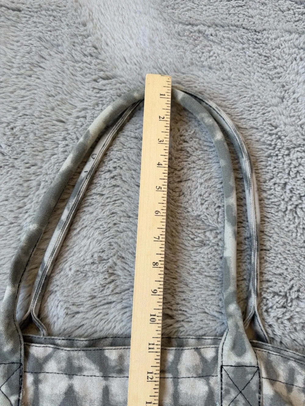 ALO Yoga Gray Tie-Dye Canvas Tote‎ Bag
